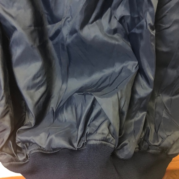 Vintage Air Force 1980's bomber jacket 40 R great condition dark navy - Picture 7 of 9